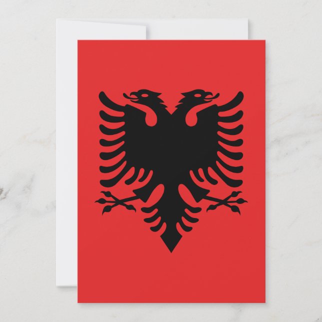 Flagga i Albanien (Framsida)