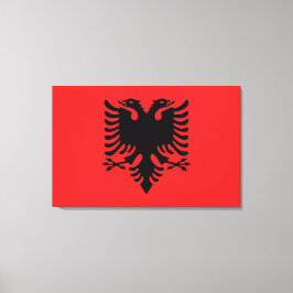 Flagga i Albanien Canvastryck