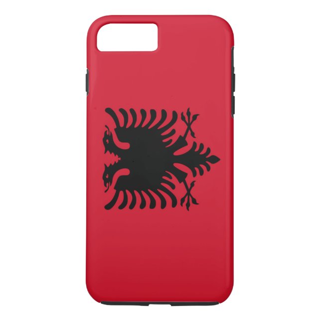 Flagga i Albanien Case-Mate iPhone Skal (Baksida)