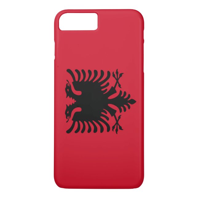 Flagga i Albanien Case-Mate iPhone Skal (Baksida)