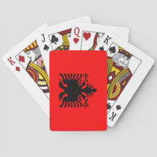 Flagga i Albanien Casinokort