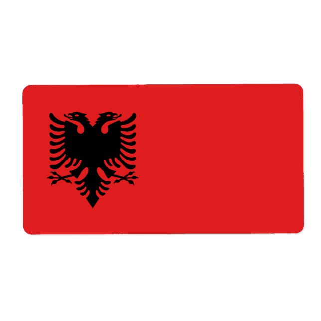 Flagga i Albanien Fraktsedel (Framsidan)