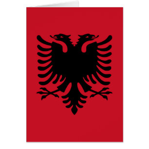 Flagga i Albanien Hälsningskort