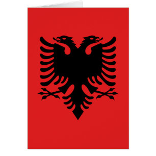 Flagga i Albanien Hälsningskort