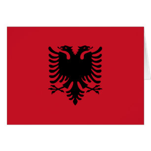 Flagga i Albanien Hälsningskort