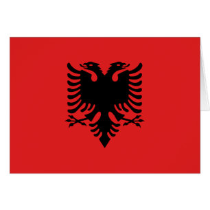 Flagga i Albanien Hälsningskort