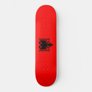 Flagga i Albanien Mini Skateboard Bräda 18,5 Cm
