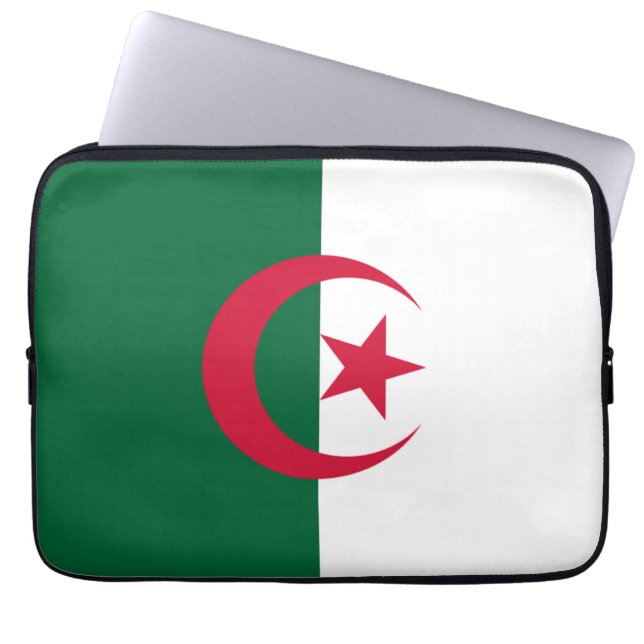 Flagga i Algeriet Laptop sleeve (Framsidan)