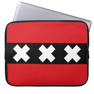 Flagga i Amsterdam Laptop Fodral