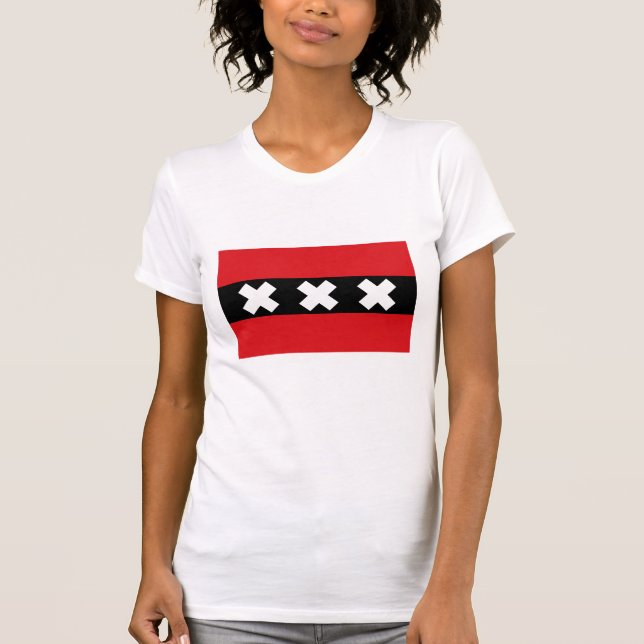Flagga i Amsterdam T-shirt (Framsida)