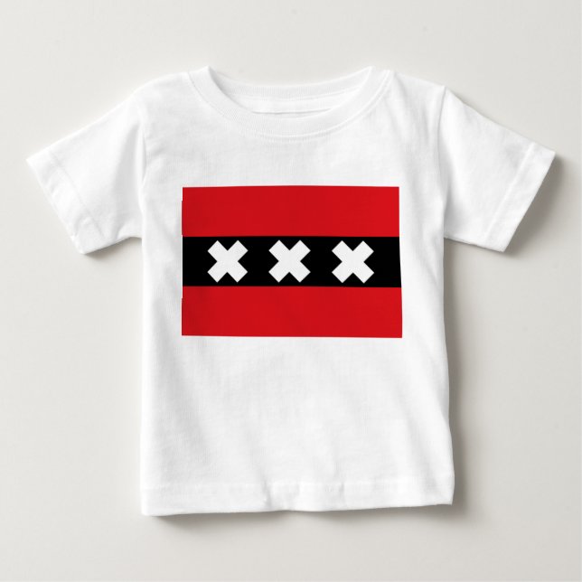 Flagga i Amsterdam T Shirt (Framsida)