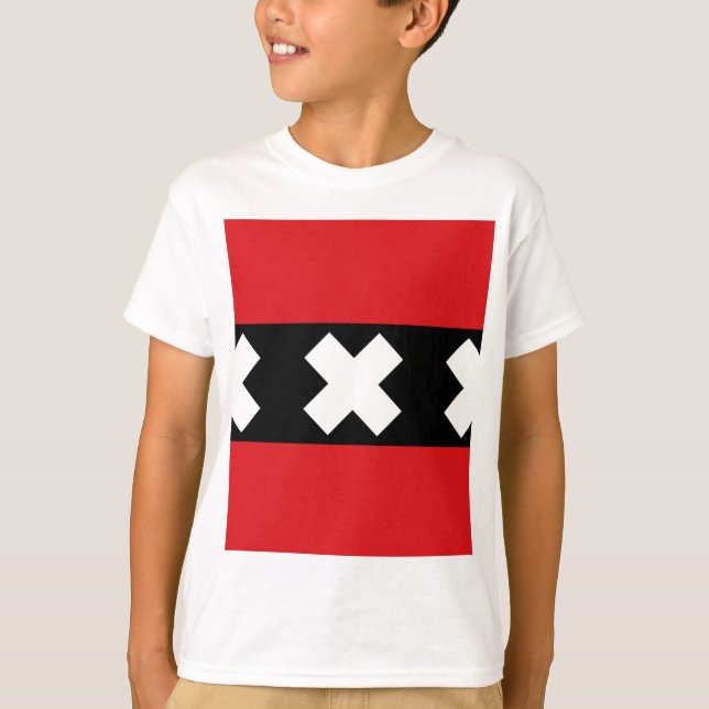 Flagga i Amsterdam T Shirt (Framsida)