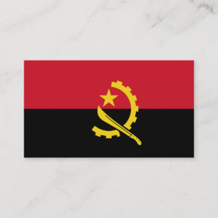 Flagga i Angola-Affärskorten Visitkort