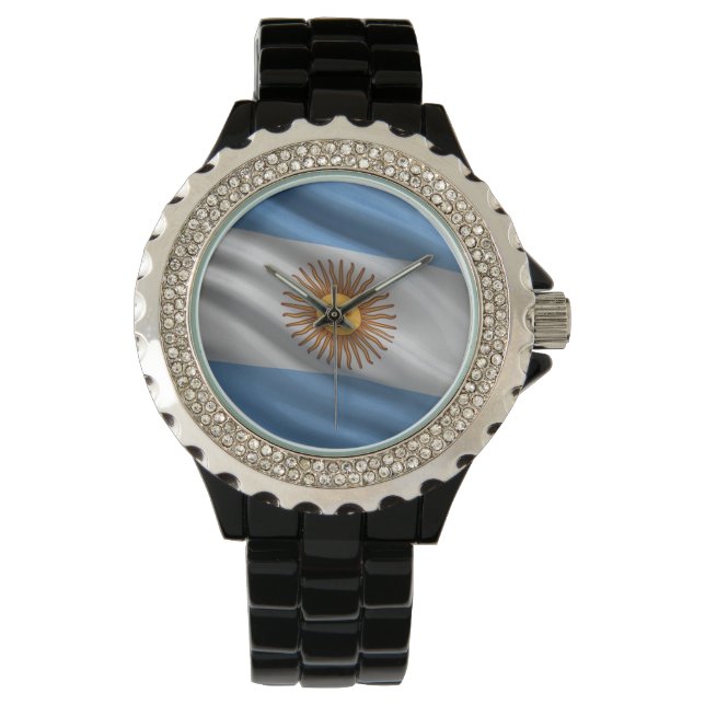 Flagga i Argentina Armbandsur (Framsida)