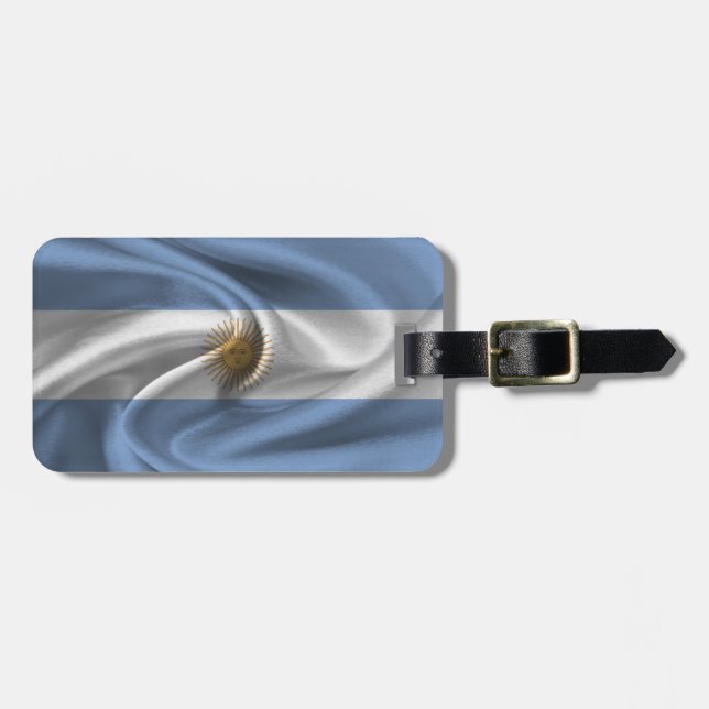 Flagga i Argentina Bagagebricka (Horisontell Framsida)