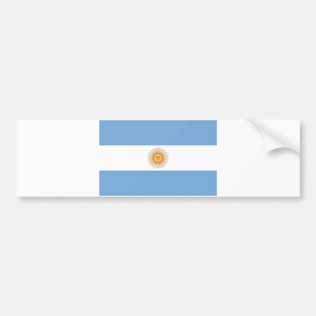Flagga i Argentina Bildekal (Framsidan)