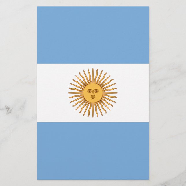 Flagga i Argentina Brevpapper (Framsida)