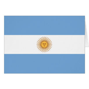 Flagga i Argentina Hälsningskort