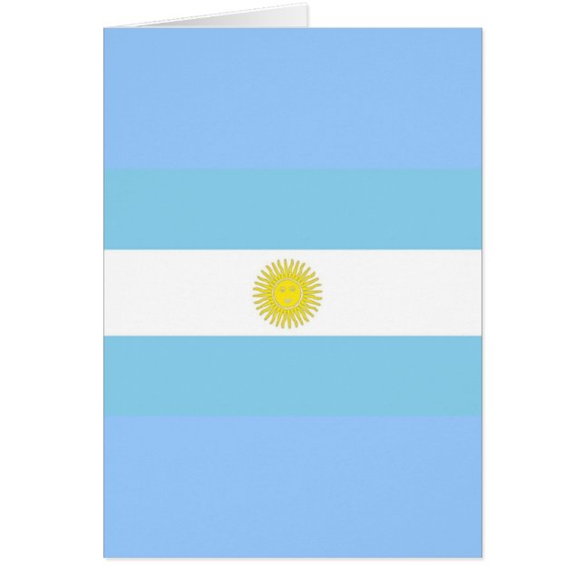Flagga i Argentina Hälsningskort (Framsidan)