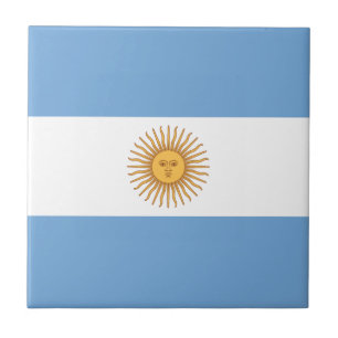 Flagga i Argentina Kakelplatta