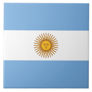 Flagga i Argentina Kakelplatta
