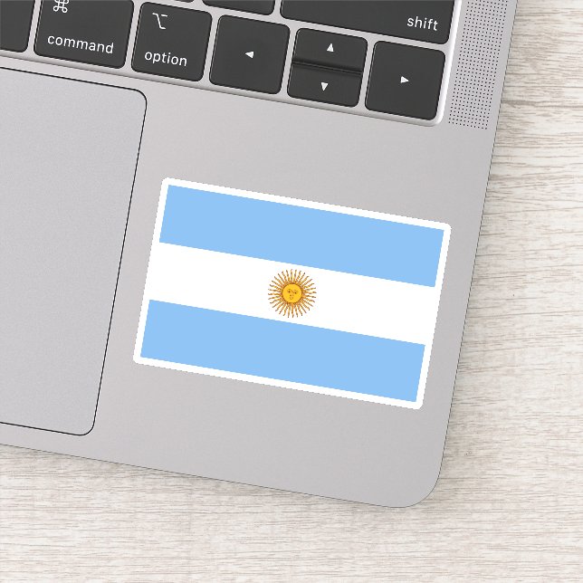 Flagga i Argentina Klistermärken (Detalj)