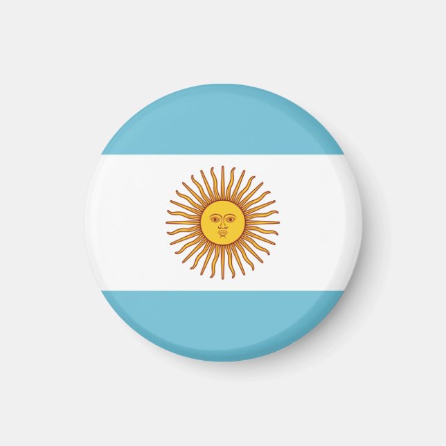 Flagga i Argentina Magnet (Framsidan)