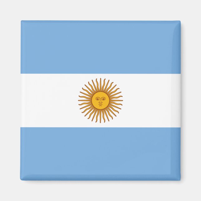 Flagga i Argentina Magnet (Framsidan)