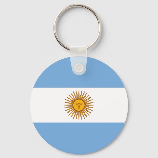 Flagga i Argentina Nyckelring (Framsida)