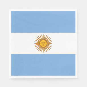 Flagga i Argentina Pappersservett