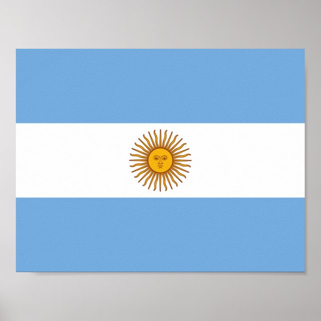 Flagga i Argentina Poster (Framsidan)
