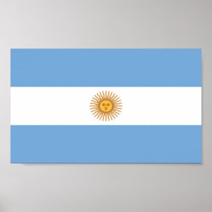 Flagga i Argentina Poster
