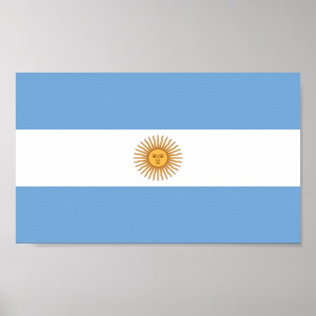 Flagga i Argentina Poster (Framsidan)