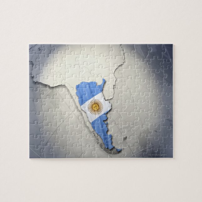 Flagga i Argentina Pussel (Horisontell)