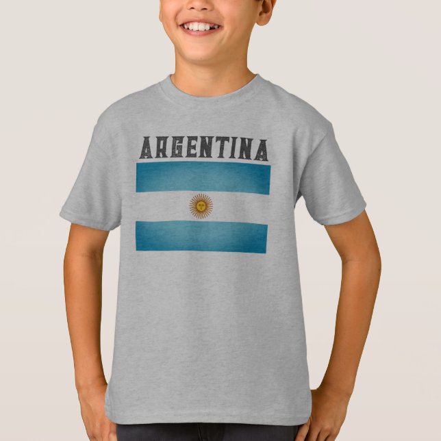 Flagga i Argentina T Shirt (Framsida)