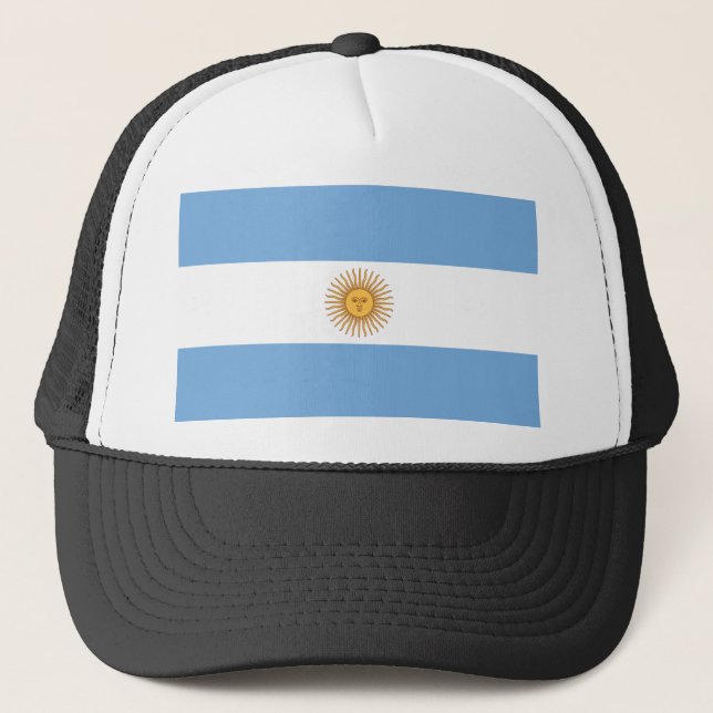 Flagga i Argentina Truckerkeps (Framsida)