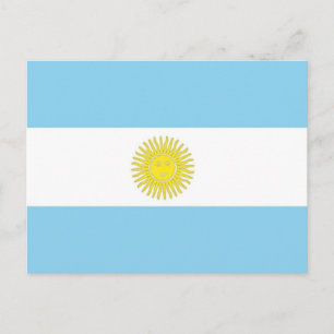 Flagga i Argentina Vykort