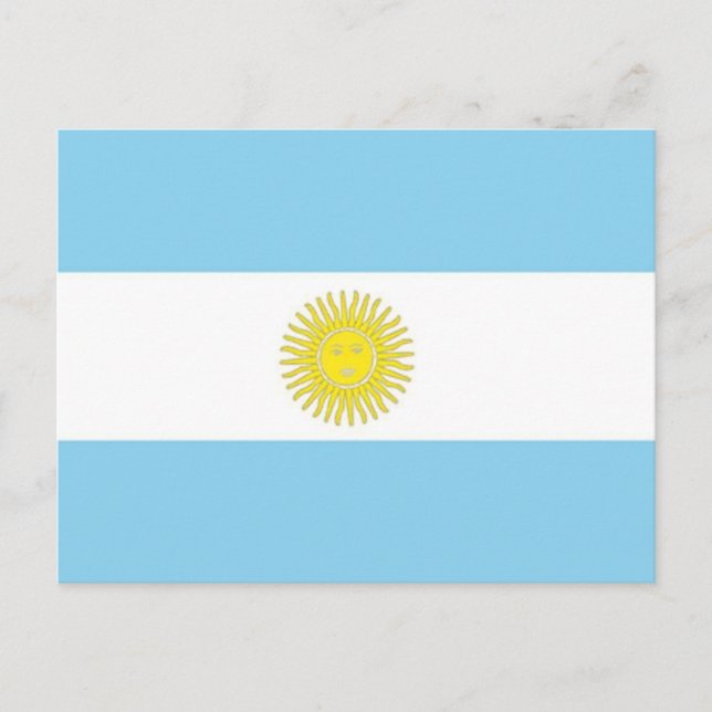 Flagga i Argentina Vykort (Framsida)