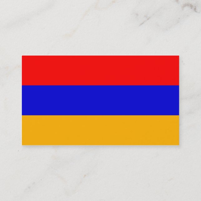 Flagga i Armenien-Affärskorten Visitkort (Baksida)