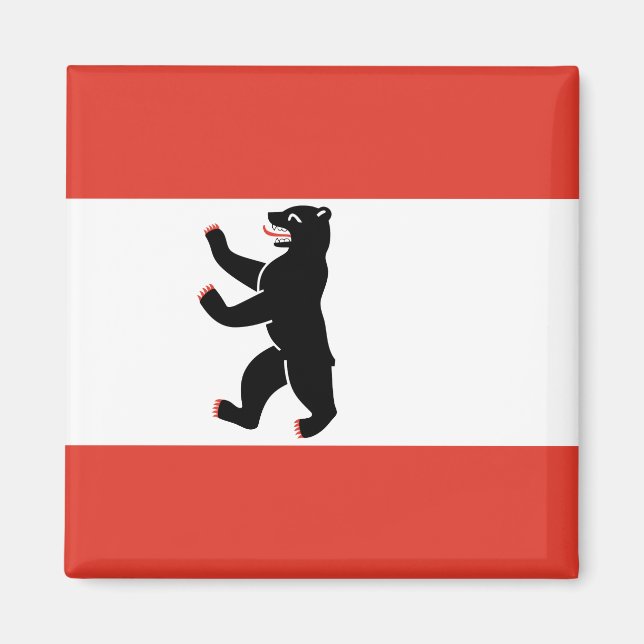 Flagga i Berlin Magnet (Framsidan)