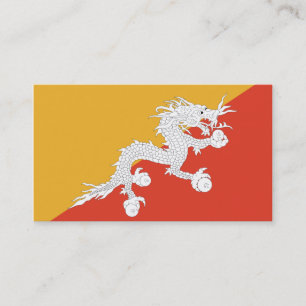 Flagga i Bhutan-Affärskort Visitkort