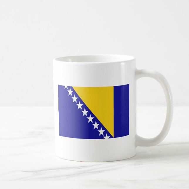 Flagga i Bosnien och Hercegovina Kaffemugg (Höger)