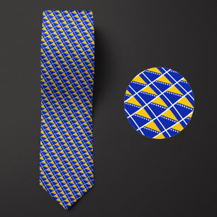 Flagga i Bosnien och Hercegovina Mönster Slips