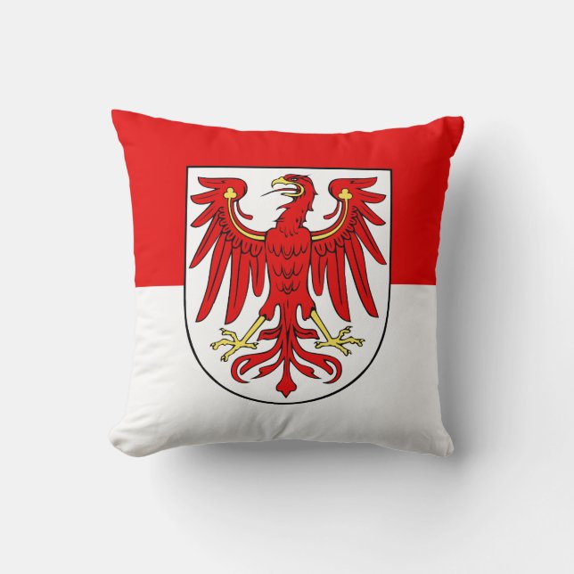 Flagga i Brandenburg Dekorativ kudde (Framsida)