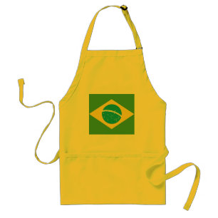 Flagga i Brasilien Apron Förkläde