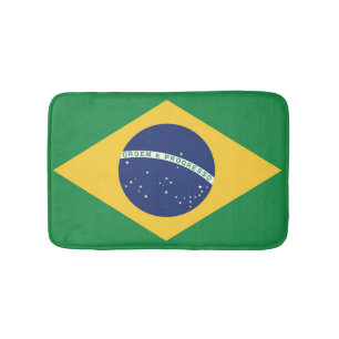 Flagga i Brasilien Badrumsmatta