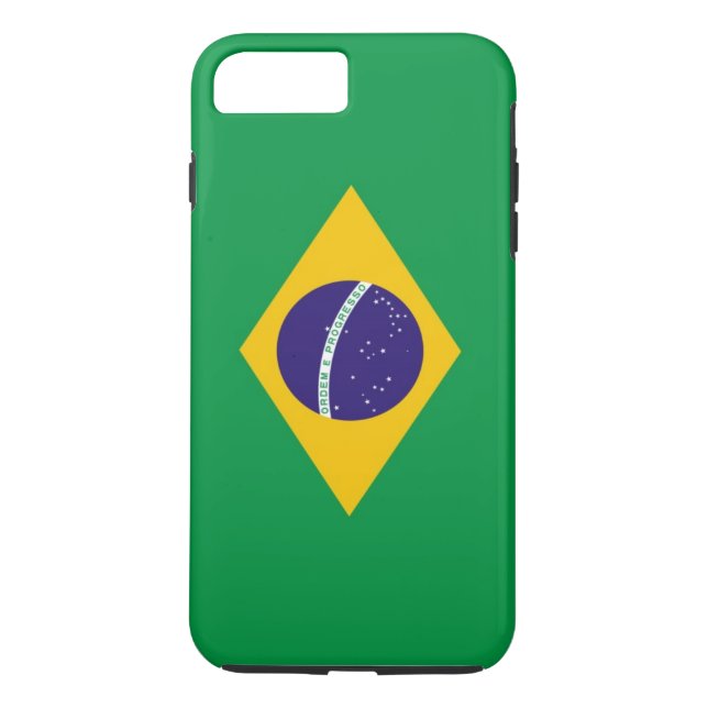 Flagga i Brasilien Case-Mate iPhone Skal (Baksida)