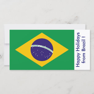 Flagga i Brasilien, Glad helg från Brasilien Julkort