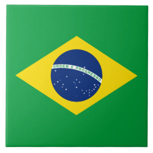 Flagga i Brasilien Kakelplatta