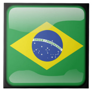 Flagga i Brasilien Kakelplatta